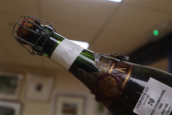One bottle of Krug champagne, 1966